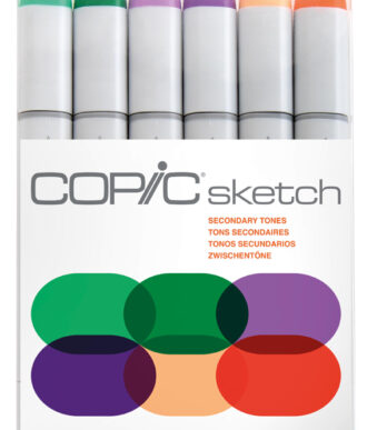 COPIC markers Sketch, 6 stuks in set 'Secondary Tones´