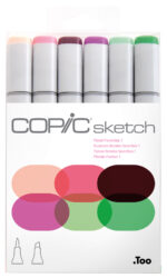 COPIC markers Sketch, 6 stuks in set 'Floral Favorite 1´