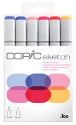 COPIC markers Sketch, 6 stuks in set 'Floral Favorite 2´