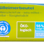 Vuilniszakken, groen/zwart, 60 liter, 30 micron