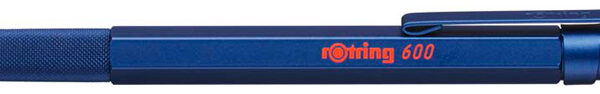 rotring drukbalpen 600, metallic-blauw, M, zwart