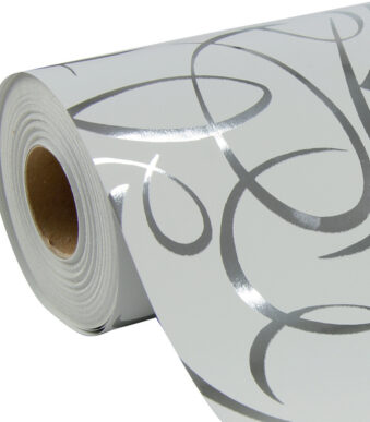 Clairefontaine geschenkpapier ´Arabesque zilver´, op rol, 700 mm x 50 m