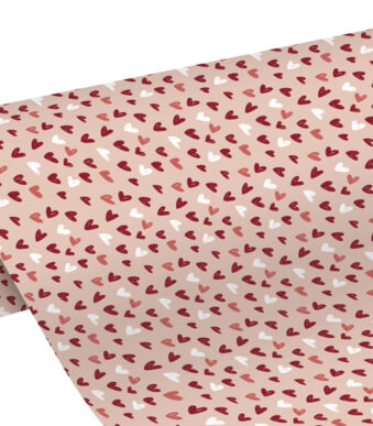 Clairefontaine Cadeaupapier 'Harten', Afgesneden Rol
