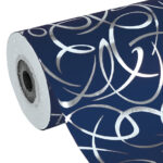 Clairefontaine geschenkpapier 'Arabesque blauw', op rol