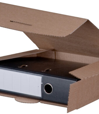 SMARTBOXPRO ordner-verzenddoos, bruin, (B)50 - 80 mm
