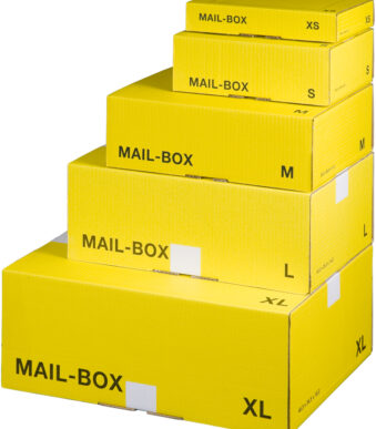 smartboxpro pakket-verzenddoos MAIL BOX, grootte: XL, geel