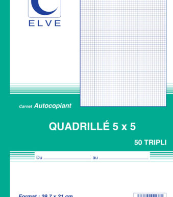 ELVE notitieblock, 297 x 210 mm, geruit (5/5), 3-voud