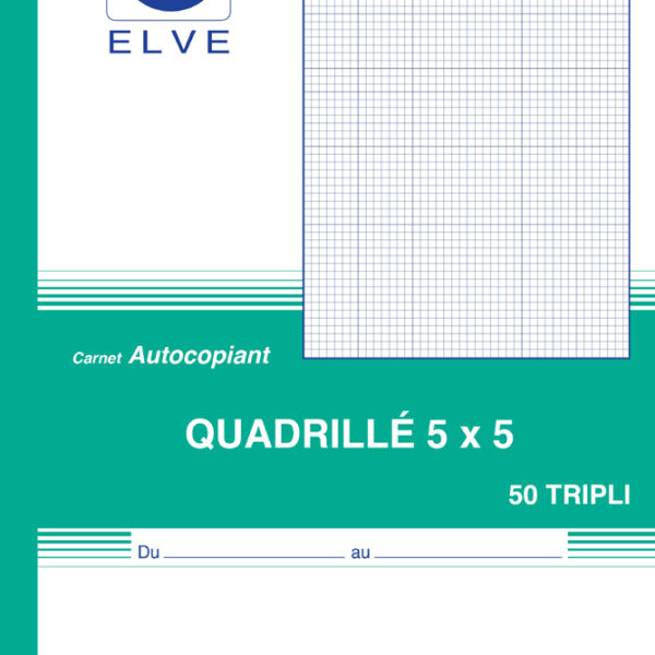 ELVE notitieblock, 297 x 210 mm, geruit (5/5), 3-voud