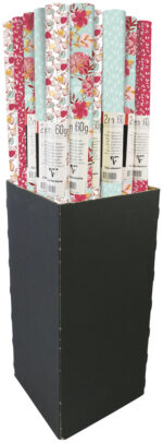Clairefontaine geschenkpapier/inpakpapier 'Flora', 30 rollen in display