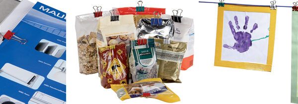 MAUL mauly Foldback-papierklem/brievenklem, rood, (B)19 mm, 12 st.