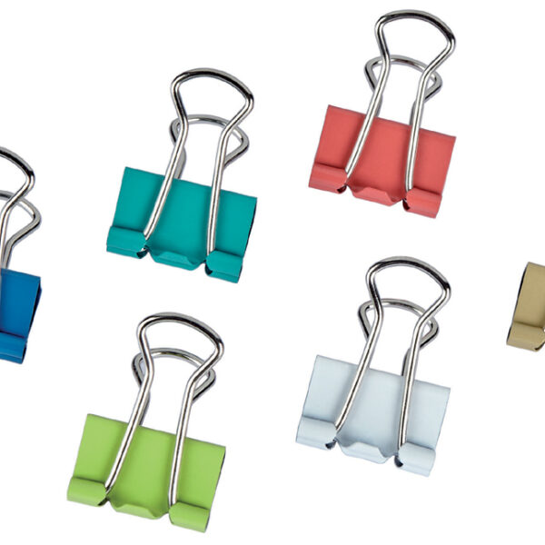 MAUL Foldback-papierklem mauly 215, assorti in grootte en kleur, 24 st.