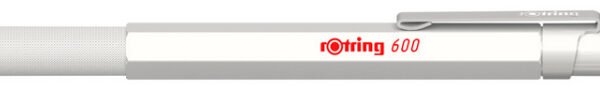 rotring drukbalpen 600, metallic-parelwit