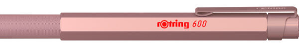 rotring drukbalpen 600, metallic-roségoud