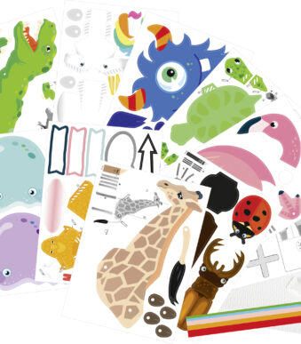 Knutselset Trappenhuisjes 'Dieren'