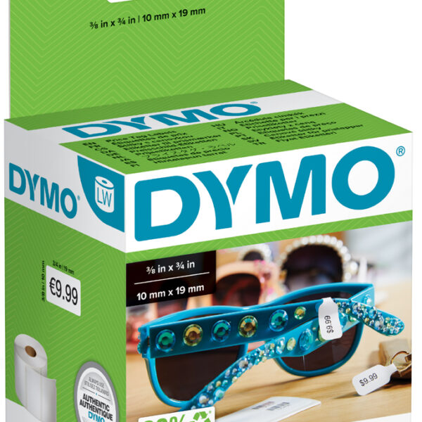 DYMO LabelWriter-sieraden-etiketten, 10 x 19 mm, wit