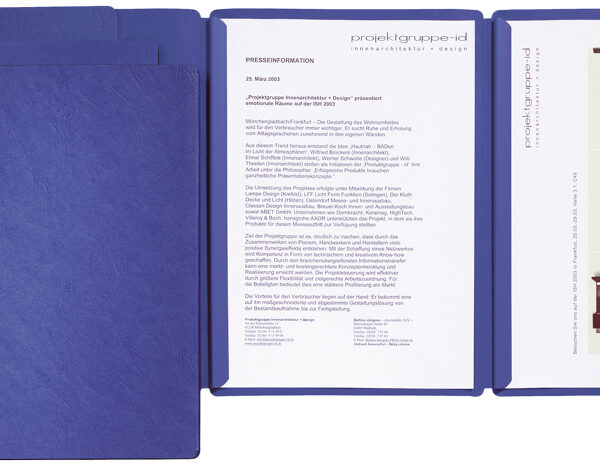 PAGNA presentatie- / offertemap ´Sprint´, blauw