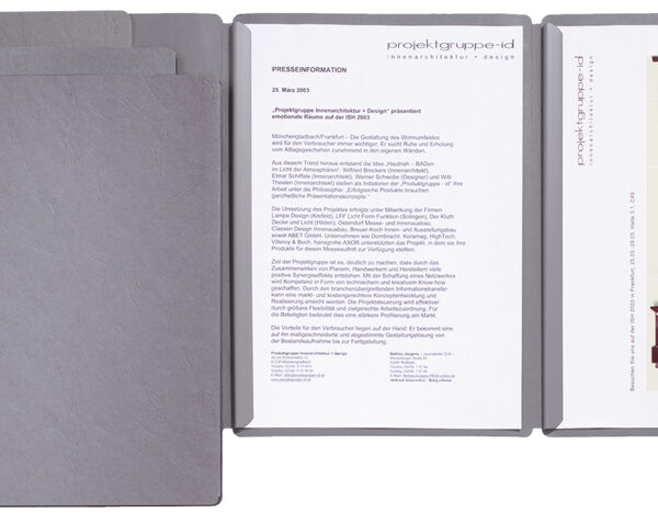 PAGNA presentatie- / offertemap ´Sprint´, grijs