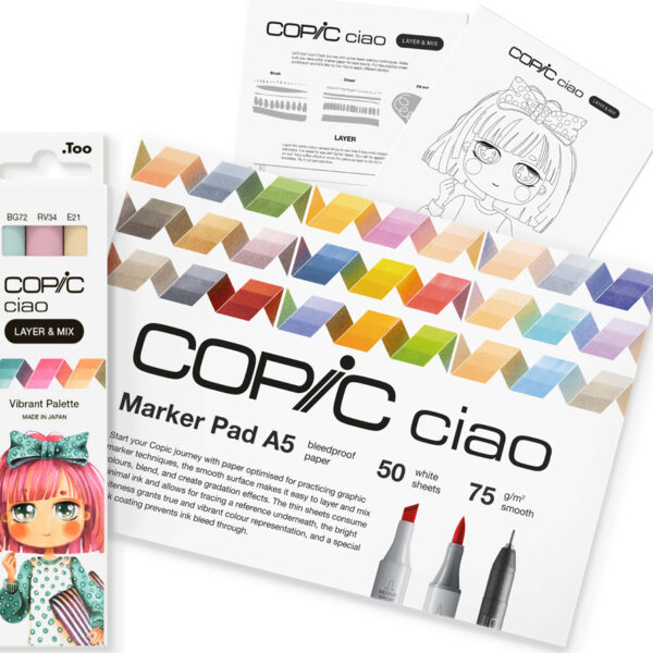 COPIC Marker ciao 'LAYER en MIX Manga Starter Set', Vibrant