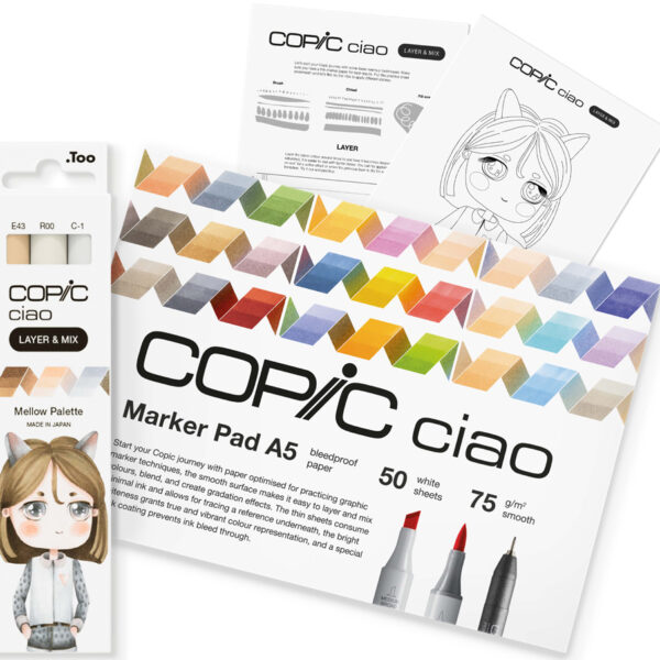 COPIC Marker ciao 'LAYER en MIX Manga Starter Set', Mellow