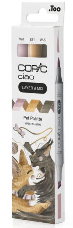 COPIC Marker ciao, set van 3 'Pet Palette'