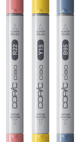 COPIC Marker ciao, set van 3 'Brilliant Palette'