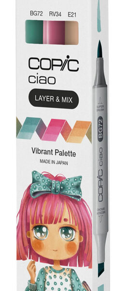 COPIC Marker ciao, set van 3 'Vibrant Palette'