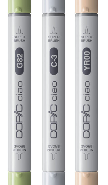 COPIC marker ciao, set van 3 'Natural Palette'