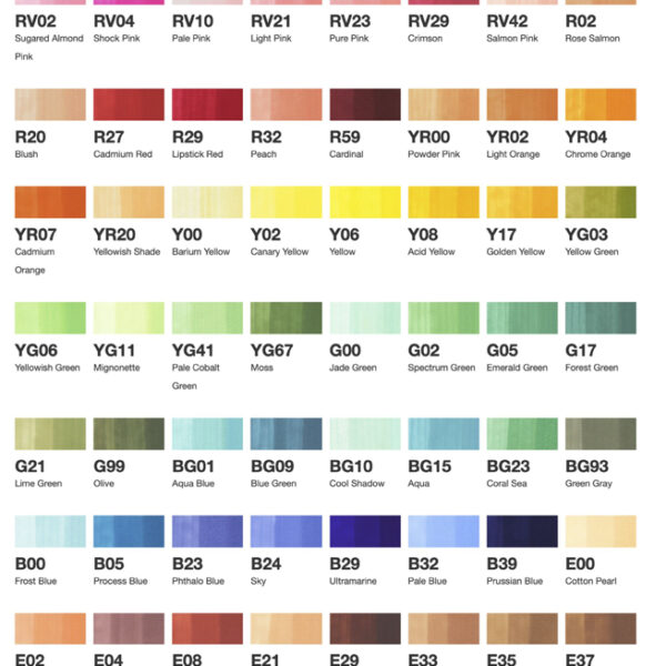 COPIC Marker ciao, 72 stuks set A