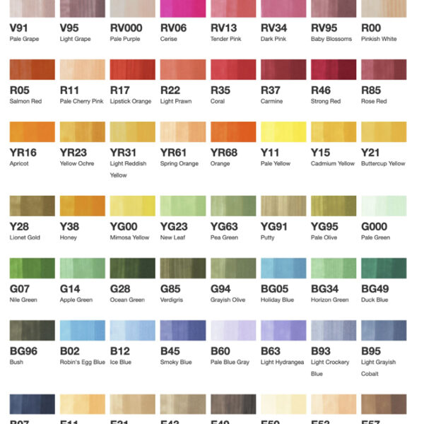 COPIC Marker ciao, 72 stuks set B