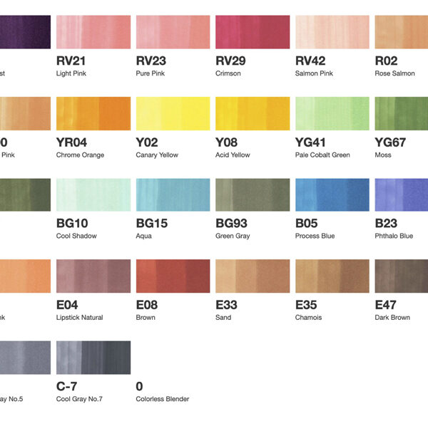 COPIC Marker ciao, 36 stuks set B