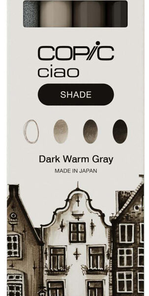 COPIC Marker ciao, 3+1 Set SHADE 'Dark Warm Gray'