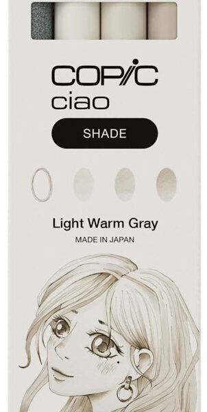 COPIC Marker ciao, 3+1 Set SHADE 'Light Warm Gray'