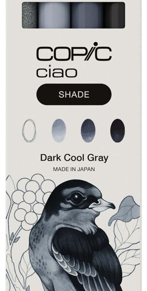 COPIC Marker ciao, 3+1 Set SHADE 'Dark Cool Gray'