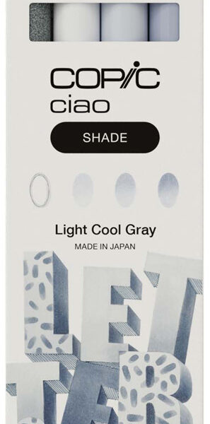 COPIC Marker ciao, 3+1 Set SHADE 'Light Cool Gray'