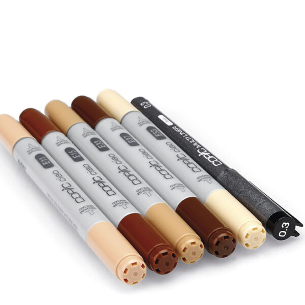 COPIC Marker ciao, 5+1 set 'portrait 2'