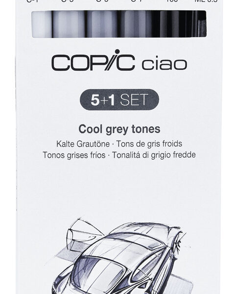 COPIC marker ciao 5+1 set, grijstinten