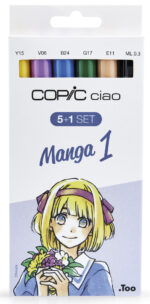 COPIC hobbymarkers ciao 5+1 set, Manga 1