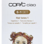 COPIC Marker ciao, 5+1 set 'Hair Tones 1'