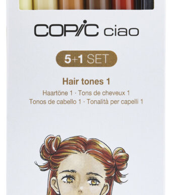 COPIC Marker ciao, 5+1 set 'Hair Tones 1'