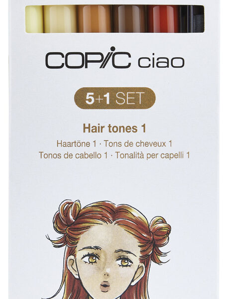 COPIC Marker ciao, 5+1 set 'Hair Tones 1'