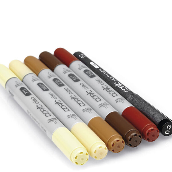 COPIC Marker ciao, 5+1 set 'Hair Tones 1'