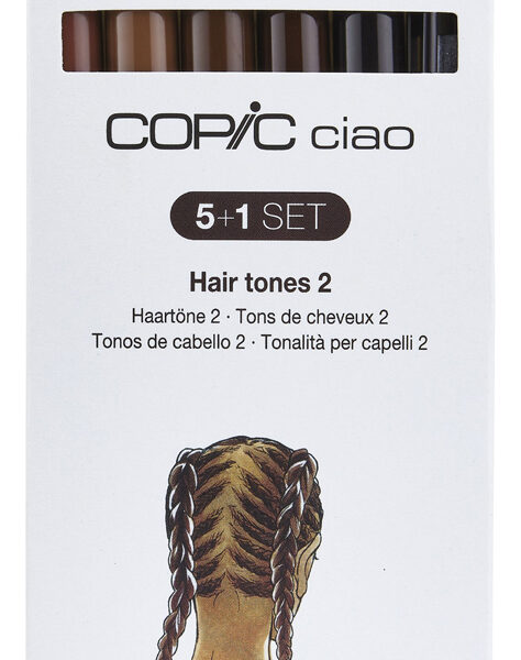 COPIC Marker ciao, 5+1 set 'Hair Tones 2'