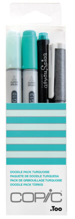 COPIC markers ciao, 4 stuks in set ´Doodle Pack Turquoise´