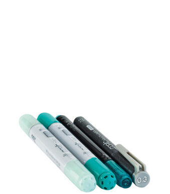 COPIC markers ciao, 4 stuks in set ´Doodle Pack Turquoise´