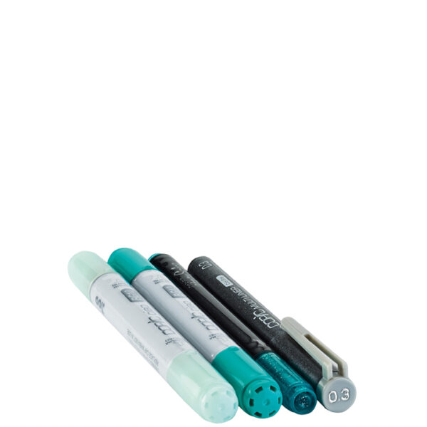 COPIC markers ciao, 4 stuks in set ´Doodle Pack Turquoise´