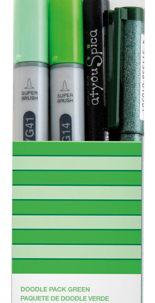 COPIC markers ciao, 4 stuks in set 'Doodle Pack Green´