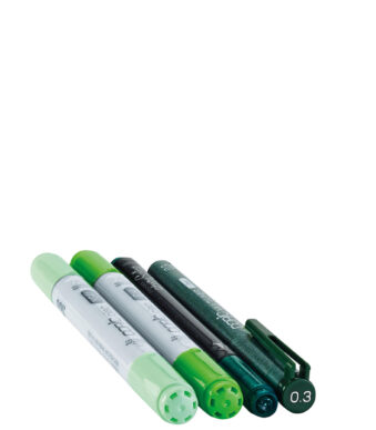 COPIC markers ciao, 4 stuks in set 'Doodle Pack Green´