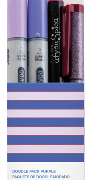 COPIC markers ciao, 4 stuks in set 'Doodle Pack Purple´