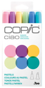 COPIC markers ciao, 6 stuks in set 'Pastels´
