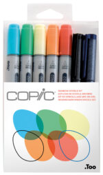 COPIC markers ciao, 7 stuks in set 'Doodle Kit Rainbow´